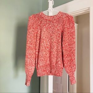 NWOT Aqua Nordstrom Womens Marbled Crewneck Sweater size XS